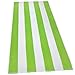 Kaufman- Green Cabana Stripe, Large Beach and Pool Towels- Set of 4. 100% Cotton Maximum Absorbency and Softness