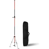Telescoping Pole, Telescoping Laser Level Support Pole with Tripod and Mount for Lasers Level of Rotary and Line Lasers