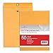 Offitecture 9 x 12 Clasp Envelopes with Deeply Gummed Flaps, 28 lb Brown Kraft, 50-Pack