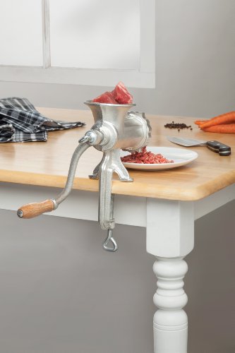 Fantes Meat Grinder and Sausage Stuffer, Cast Iron with Stainless Steel Cutting Plate, The Italian Market Original since 1906