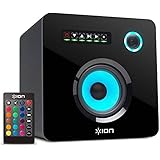 ION Audio Flash Cube | Wired Bluetooth Speaker with Multicolored LED Ambient Lighting (Single)