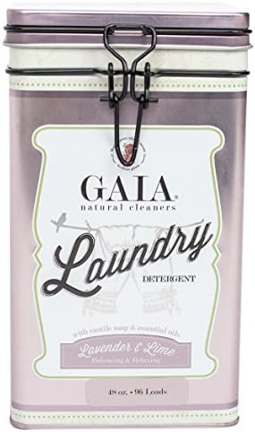 Gaia Natural Cleaners Castile Laundry Detergent with Lavender and Lime Essential Oil