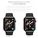 【Upgraded Version】【Full Glue Coverage】 Apple Watch Series 4 44mm Screen Protector, TopACE 9H Hardness Full Coverage Bubble Free Tempered Glass 0.3mm Film for Apple Watch Series 4 44mm (Black)