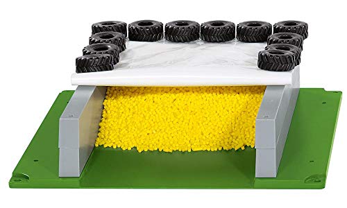 siku 5606, Fahrsilo mit Plane, Reifen und Granulat, Kunststoff, Multicolor, Ideal für den Farmbereich