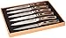 La Cote 6 Piece Steak Knives Set Japanese Stainless Steel Pakka Wood Handle In Gift Box (6 PC Steak Knife Set)