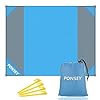 Ponsey Picknickkleed 200 x 200 cm strandkleed strandmat waterdichte strandhanddoek zandafstotende draagbare camingmat…