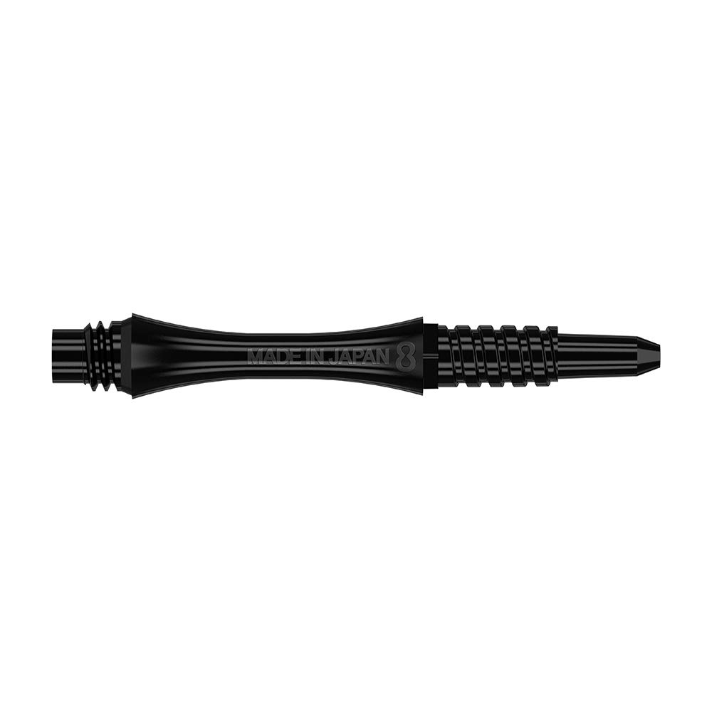 8 Flight Black Fixed Shafts Moulded Flight System-Intermediate 26mm