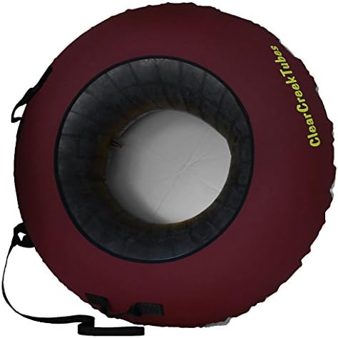 ClearCreekTubes SUPER SLICK NO WAX NEEDED! 44" Huge Non-Towable Snow Tube with Gray Bottom