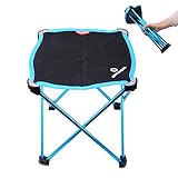 Azarxis Folding Camping Stool, Portable Chair Slacker Seat for Camping Fishing Hiking Travel Backpacking Beach Garden BBQ with Carry Bag