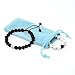 Distance Relationship Couple Bracelet Black Lava Rock & Howlite Stone for Lovers Friendship Bracelet