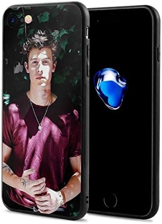 Shwan Mendes for iPhone 7 and iPhone 8 Case(Black Rubber Case with HD 3D Image) Fashion Trend