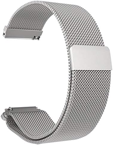 Justdodo Stainless Steel Mesh Bracelet Watch Band Magnetic Watch Strap Watch Replacement for Xiaomi Amazfit Bip Youth Watch