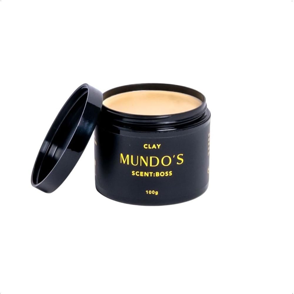 MUNDO'S GROOMING Matte Clay for Hair, 100ml – Strong Hold, Natural Finish, Texturizing Hair Styling Clay for All Hair Types - Rinses out effortlessly