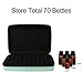Essential Oil Case Storage Holder Hold 70 Bottles, Hard Shell Exterior Organizer for Artnaturals/Young Living/Radha/Doterra Aromatherapy Essential Oils 5ml, 10ml, 15ml with Foam Insert - Mint