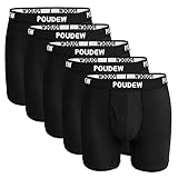 POUDEW Men's Underwear, Tagless Soft Viscose