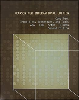 Amazon Fr Compilers Pearson New International Edition Principles Techniques And Tools Aho A V Lam Monica S Sethi R Ullman Jeffrey D Livres