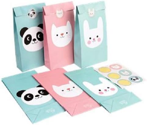 Inbetweenies Pack of 10 Miko Panda Paper Free Standing Party/Sweet Bags