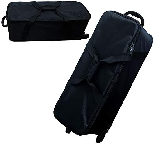 LusanaStudio Durable Photo Studio Equipment Carry Bag, 31"x11"x10", Carrying Trolley Case, Padded Compartment, Wheel, Handle, Light Stand, Tripod, Strobe Light, Umbrella, Photo Studio, K-LNA-TEM-PPH36