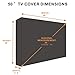 Outdoor TV Cover 49 to 50 inches, Waterproof and Weatherproof, Fits Up to 47.5''W x 30''H for Outside Flat Screen TV