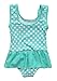 BeautyIn Kids Swim Suit Baby Girls Cute Dots All in One Swimwear, Mint Green, 6-12 Months