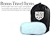 PHUS Travel Neck Pillow, 300 Gram Premium Memory Foam, 3 Piece Set, Washable Velvet Cover with MP3 Pocket, Carrying Case, U Shaped for Travelers, Comfortable Neck Support, Eyemask, Great for All Ages