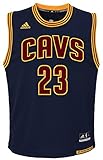 NBA Cleveland Cavaliers James # 23 Boys 8-20 Replica Alternate Jersey, Large (14/16), Navy
