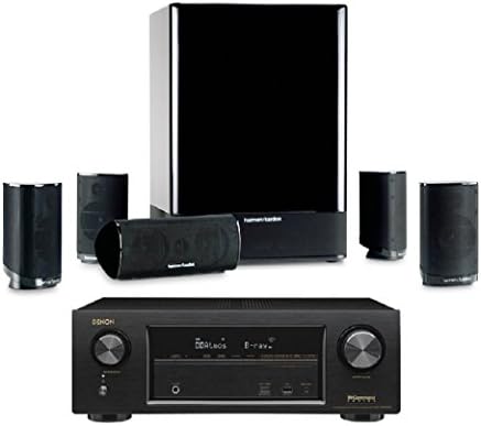 Harman Kardon HKTS 15 5. 1-channel Home Theatre Speaker System with Denon AVR-X 1300W