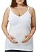 HOFISH Women's Breast Feeding Tops,Maternity Nursing Cami with Build, 2017 with Pads Shelf-Bra/Grey Black White, X-Large
