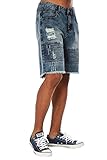 Agile Men's Super Comfy Slim Fit Released Hem Denim Short