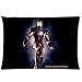 Vintage Retro Iron Man Custom Zippered Pillowcase Pillow Cases Cover 20x30 (Twin sides) Standard Size HD Pic Picture Popular Movie Film Fog