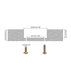 uxcell Flush Pull Ring Handle 40.5x11mm, Plane