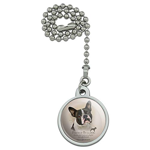 GRAPHICS & MORE French Bulldog Dog Breed Ceiling Fan and Light Pull Chain