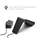 TYLT VU Qi Wireless Phone Charging Pad: 3 Coil Stand & Fast Battery Charger Station for Compatible Galaxy Note Lumia Droid DNA LG Google & Android Cell Phones (Black)