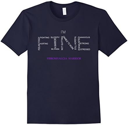 Mens FIBROMYALGIA-FINE TSHIRT 3XL Navy