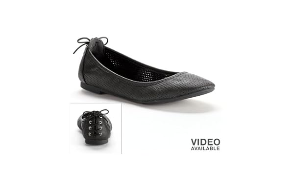 kohls black flats