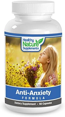 Healthy Nature Supplements Anti-Anxiety Formula #1 Decrease Social Anxiety, Mental Stress, Natural Energy B1, B2, B5, B6, Biotin, Niacin, St Johns Wart, HPLC, Rhodila, Skullcap 60 Servings