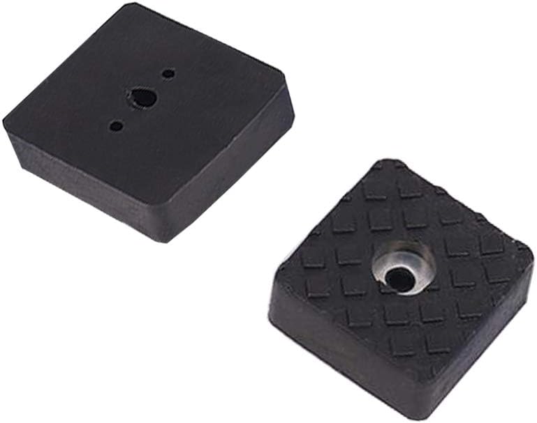 YUE QIN 12 Pack Rubber Feet Chair Leg Wood Floor Protectors Square,easy Screw Installation,non-slip Rubber Furniture Floor Pads 30mm*30mm - Image 3