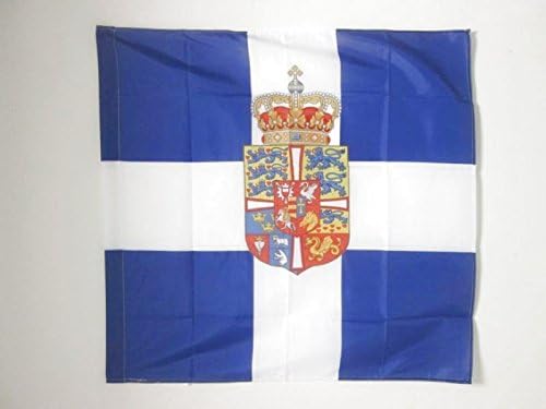 AZ FLAG, Royal Standard of Greece 1936-1967 Flag, 3x3 Ft, 100% Polyester Greek kingdom Banner with Sleeve, Fade Resistant