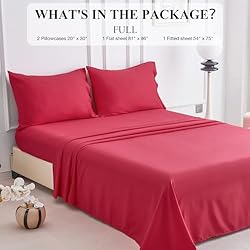 Full Size Bed Sheet Set - Silky Soft Sheets for