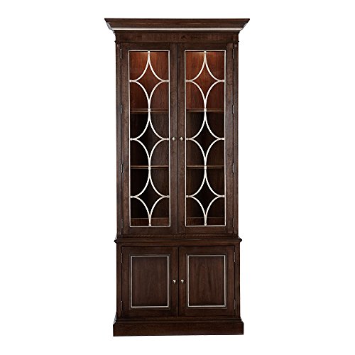 Ethan Allen Weston Single Bookcase, Hyde Park with Silver 