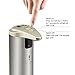 Madoats Automatic Soap Dispenser, Brushed Stainless Steel Touchless Soap Dispenser,Hand Free Motion Activated Sensor Auto-soap Dispenser, Kitchen and Bathroom Liquid Detergent Dispenser