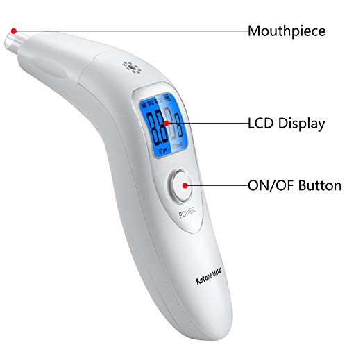 Anntoo Ketone Analyzer for Self-Ketosis Checking with 10pcs Replaceable Mouthpieces - Thumbnail 4