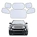 MIU COLOR 6 Pieces Cars Windshield Sunshades Blocks UV Rays Sun Heat for Baby Sun Shade Window Cover to Keep Your Vehicle Cool Universal Fit Most Cars Easy Storage (Large 63 x 35 inches)