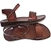 Holy Land Market Men/Women Biblical Jesus Leather Sandals/Slides From Jerusalem (Jerusalem Style I)