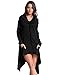 StyleDome Women Loose Irregular Kangaroo Pockets Long Tunics Sweatshirts Hoodies