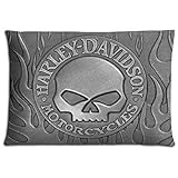20x30 inch 50x76 cm bench pillow protectors cases Polyester & Cotton softer Decorate Harley Davidson