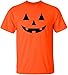 Joe's USA Jack O' Lantern Pumpkin Halloween Costume T-Shirt | M-Orange