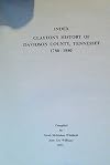 Index [to] Clayton's History of Davidson County, Tennessee, 1780-1880