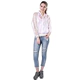 Focal20 Laser Rainbow Symphony Women Jacket Hologram Coat Iridescent Transparent Bomber Jacket Sunproof
