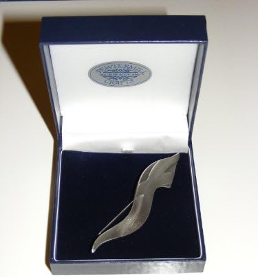Pewtermill Crafts Pewter Kilt Pin - Saltire